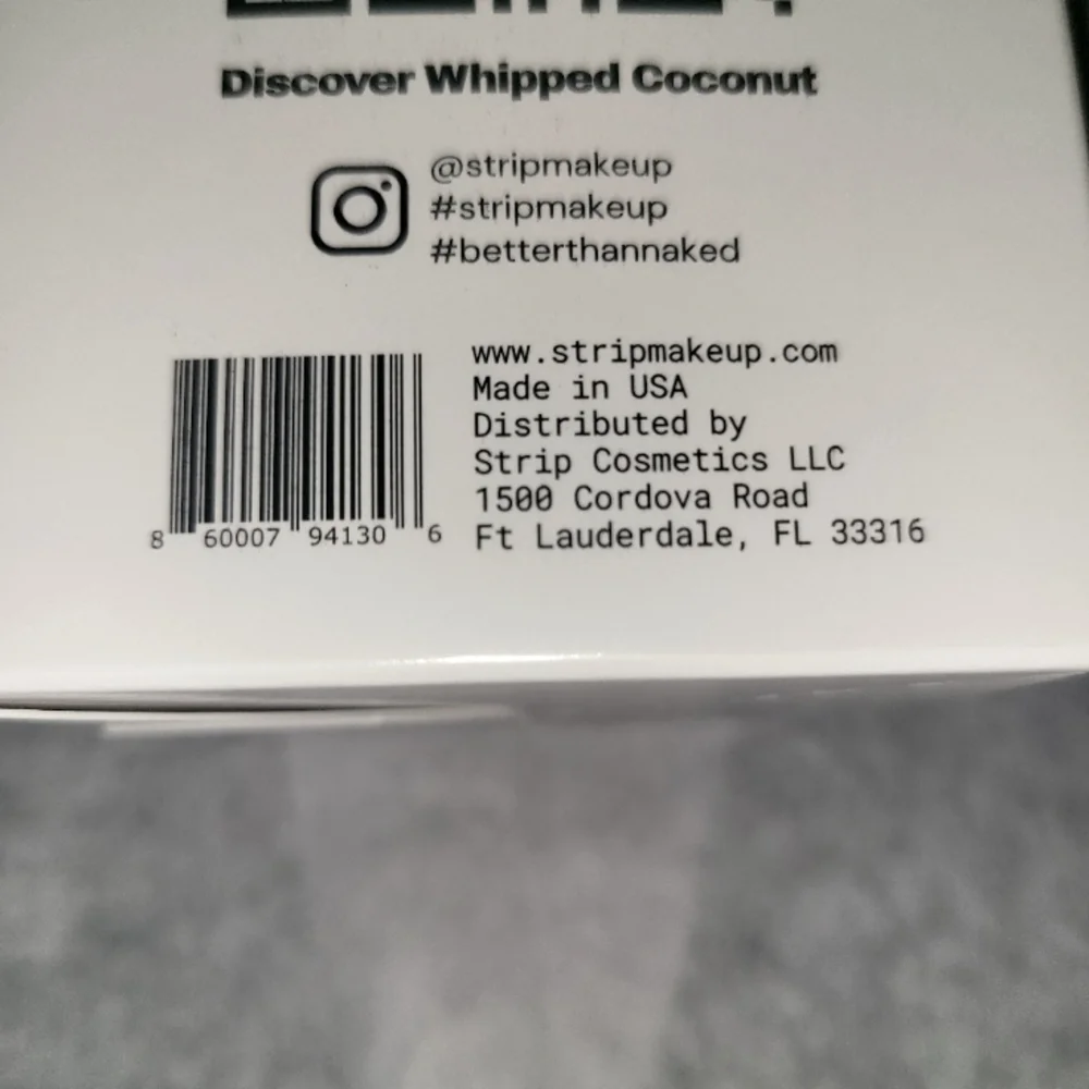 Strip Makeup Whipped Coconut Makeup Remover